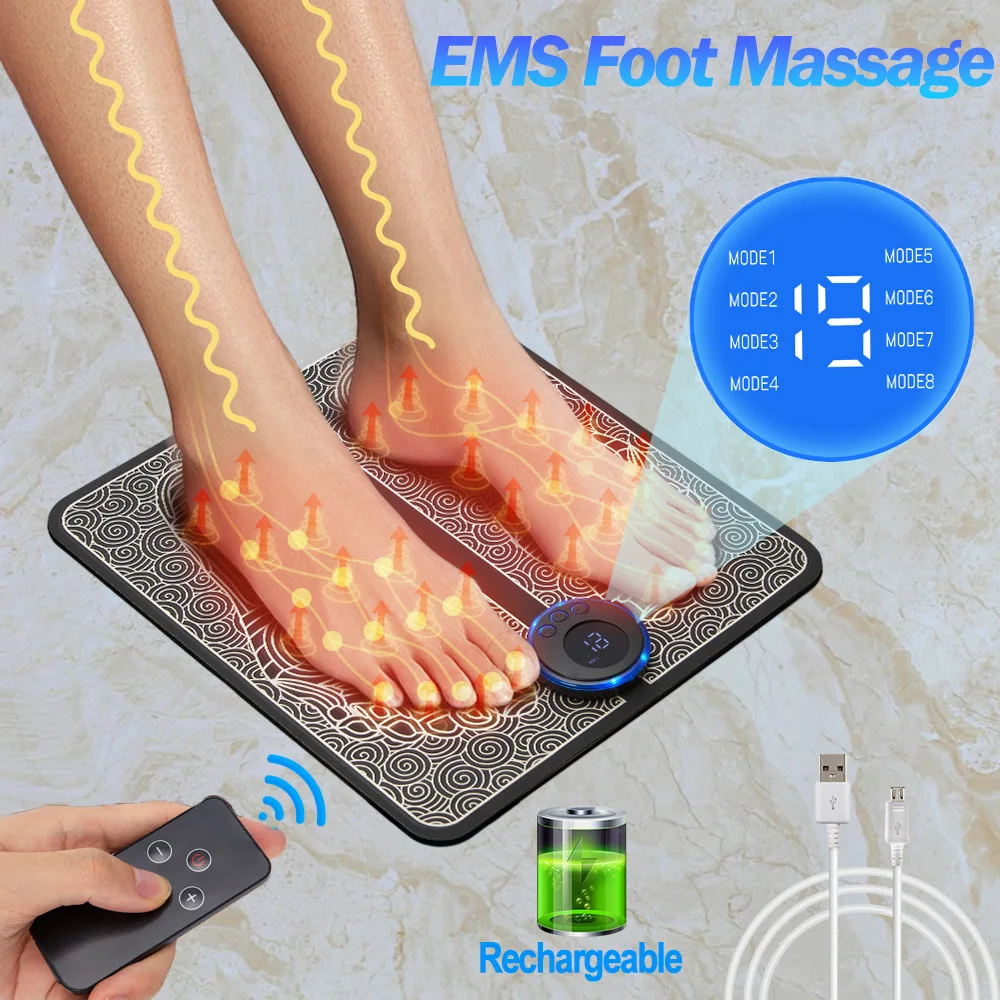 Ems Foot Massager - Masajeador eléctrico EMS para pies, masaje
