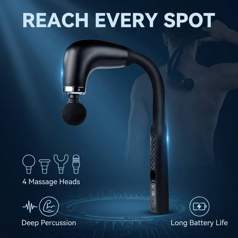 Health Wellness Massage - Pistola de Masaje Muscular Eléctrica con
