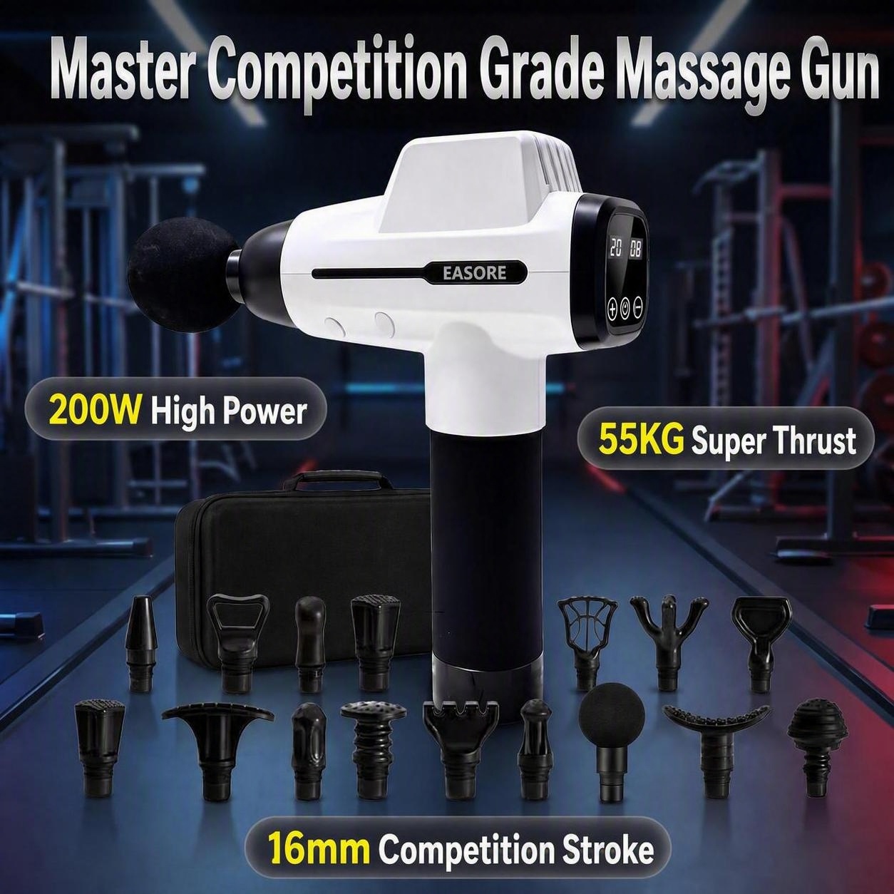 Health Wellness Massage - Pistola de masaje profesional de 16