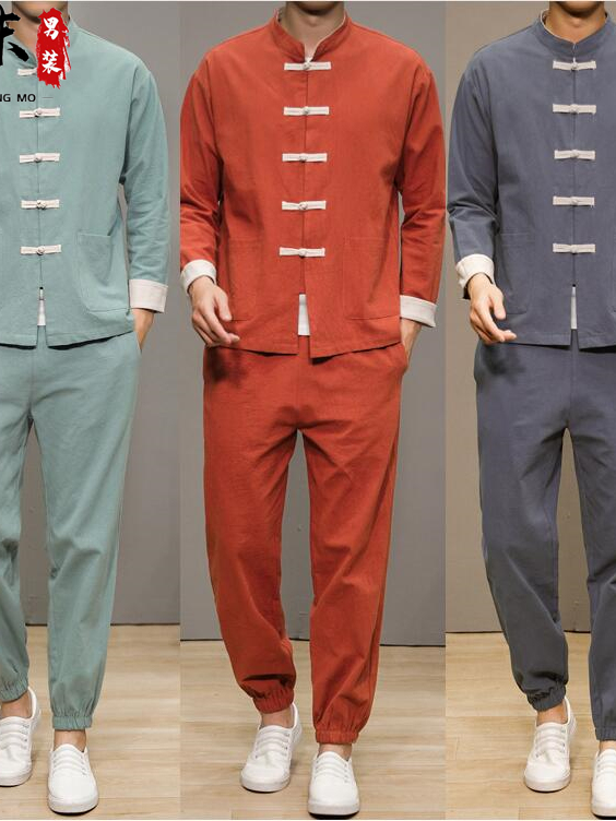 Health & Wellness Festival - Traje Tang de lino y algodón
