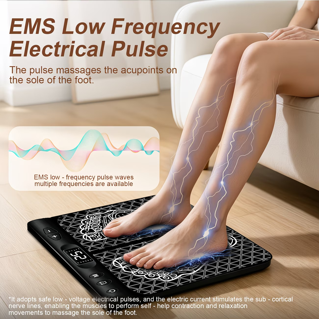 Ems Foot Massager - Alfombrilla de Masaje para Pies EMS
