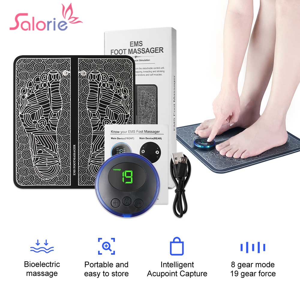 Ems Foot Massager - Almohadilla de masaje EMS para pies,