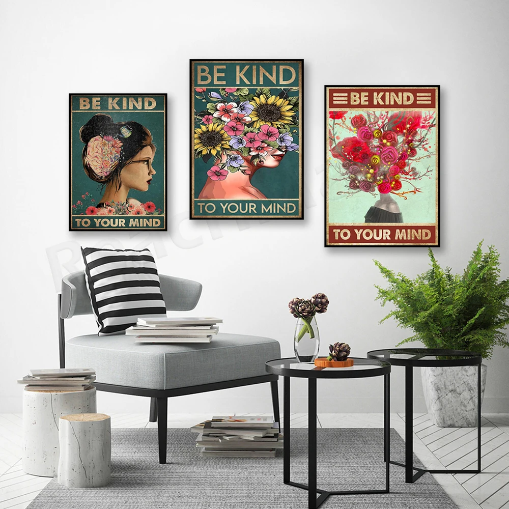 Tratar tu mente bien: carteles - Mental Health Wellness Quotes reseña y precio