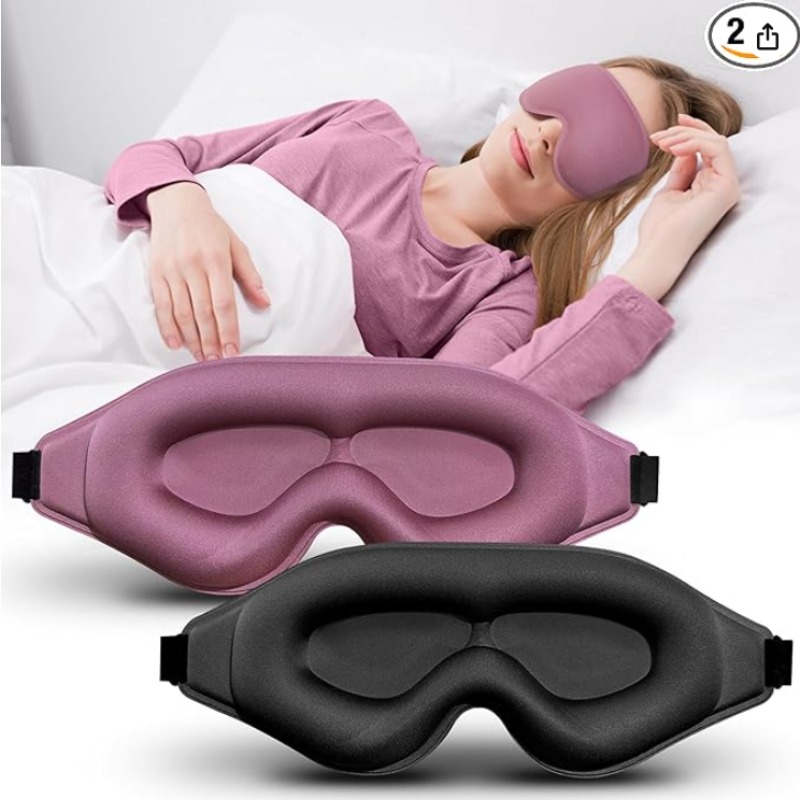 Paquete de 2 Máscaras Oculares - Sleep Eye Mask 3D reseña y precio