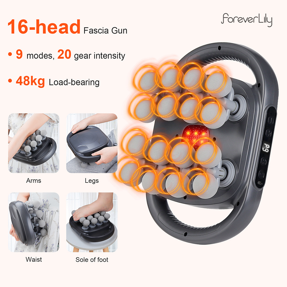 Pistola de Fascia de 16 cabeza - Health Wellness Massage reseña y precio